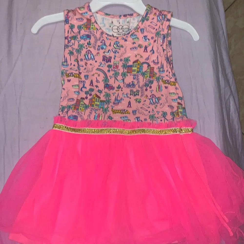 Tutu ballerina dress, EGG New York Girls Kaia sz 12-18, ballet play dress PINK